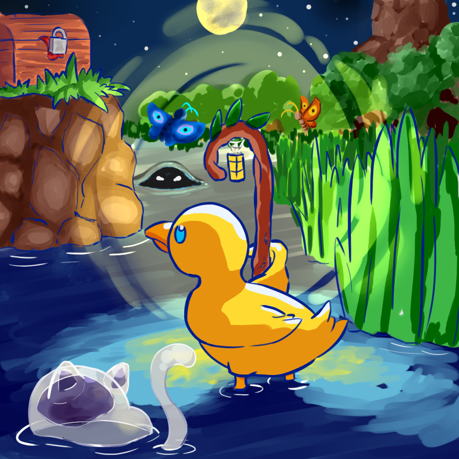 adorable duck drawing